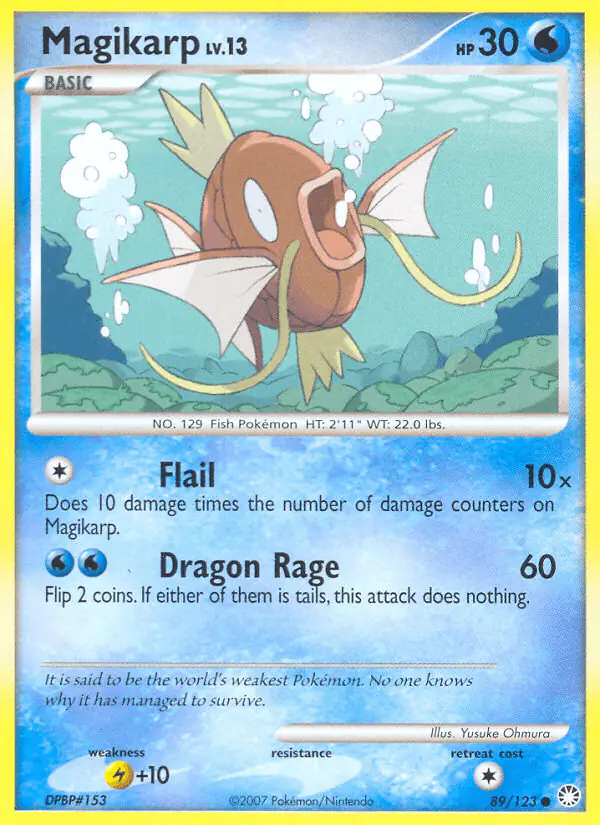 Carta Magikarp 89/123 de Mysterious Treasures