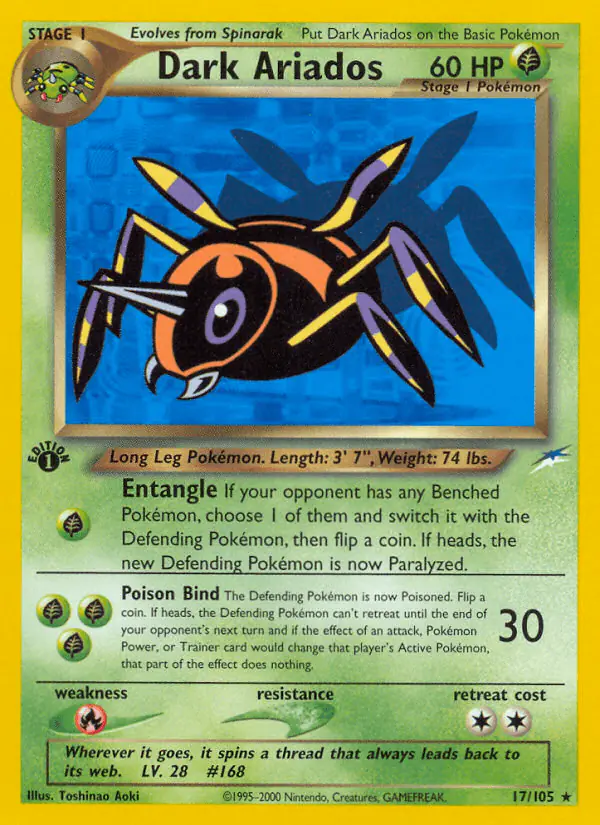 Carta Dark Ariados 17/105 de Neo Destiny