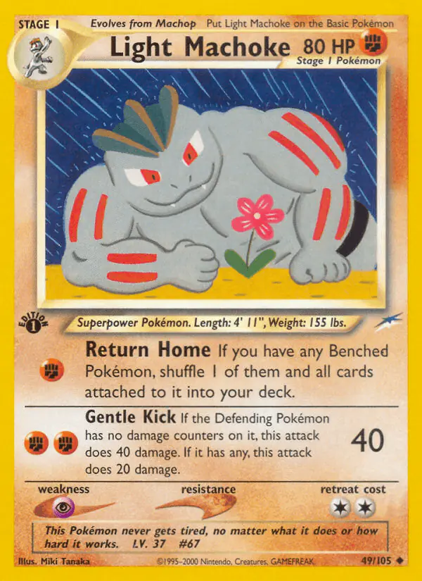 Carta Light Machoke 49/105 de Neo Destiny