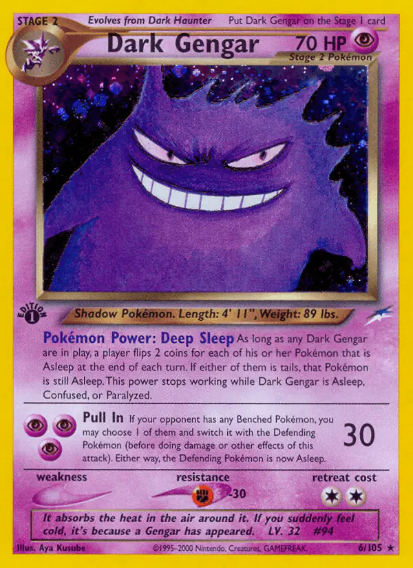 Carta Dark Gengar 6/105 de Neo Destiny
