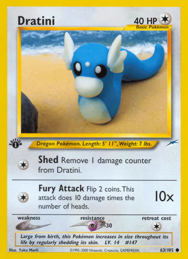 Carta Dratini 63/105 de Neo Destiny