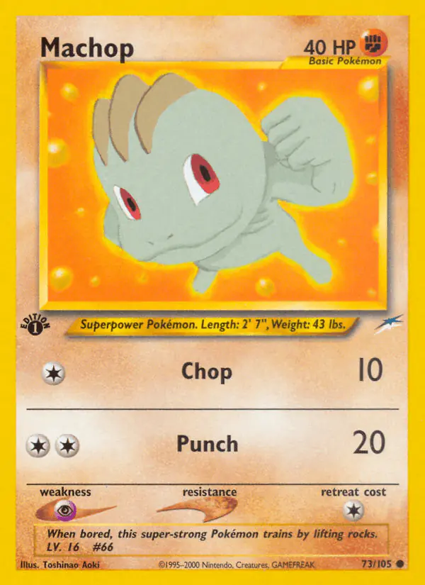 Carta Machop 73/105 de Neo Destiny
