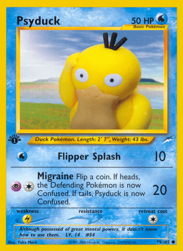 Carta Psyduck 79/105 de Neo Destiny