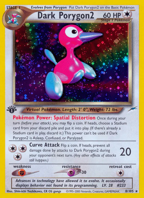 Carta Dark Porygon2 8/105 de Neo Destiny