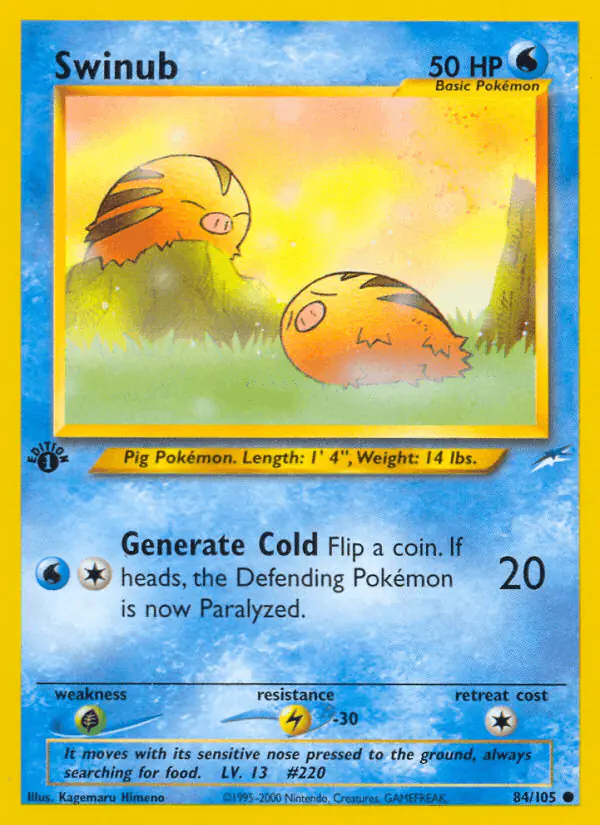 Carta Swinub 84/105 de Neo Destiny