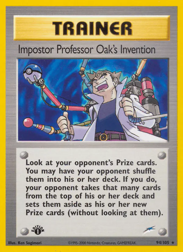 Carta Impostor Professor Oak's Invention 94/105 de Neo Destiny