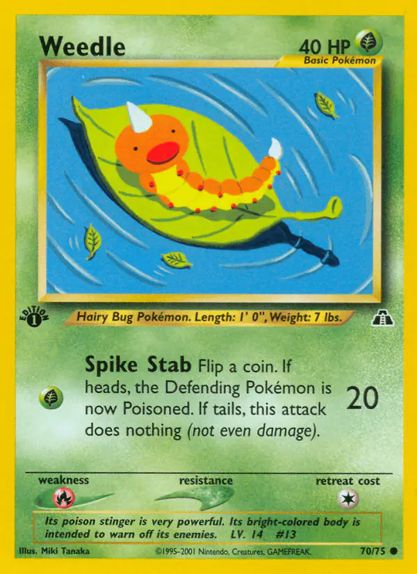 Carta Weedle 70/75 de Neo Discovery
