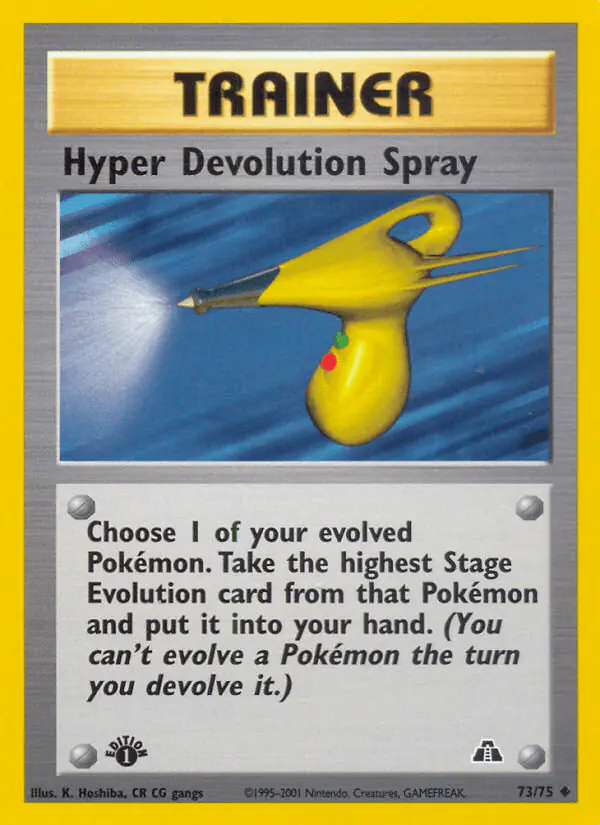 Carta Hyper Devolution Spray 73/75 de Neo Discovery