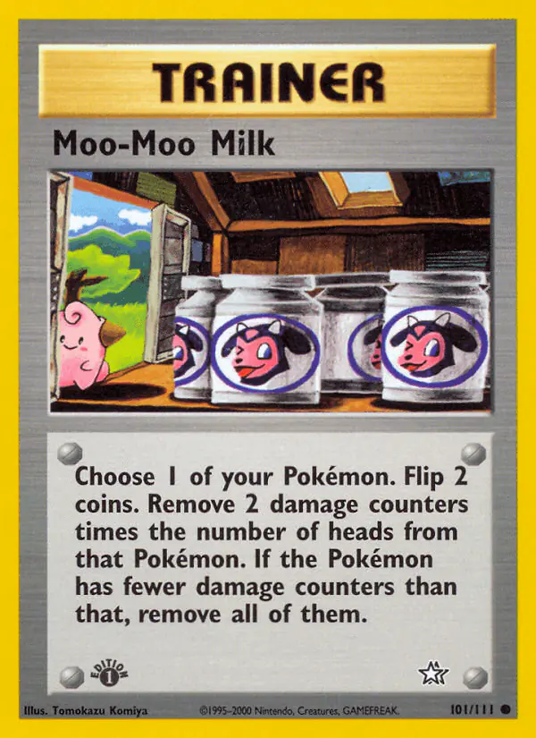 Carta Moo-Moo Milk 101/111 de Neo Genesis