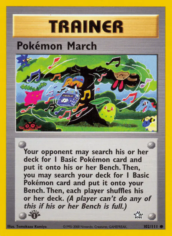 Carta Pokémon March 102/111 de Neo Genesis