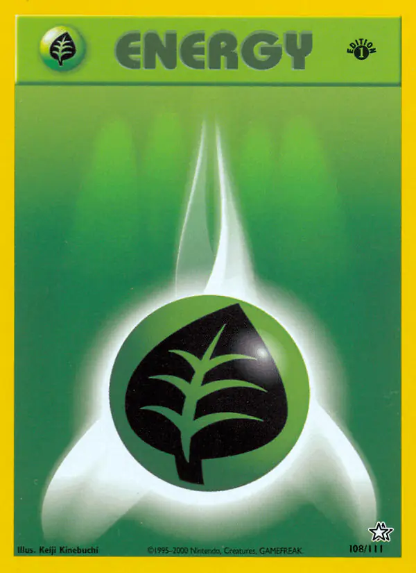 Carta Grass Energy 108/111 de Neo Genesis