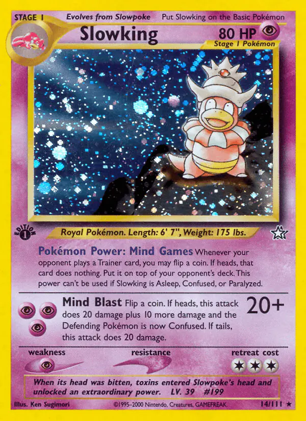 Carta Slowking 14/111 de Neo Genesis