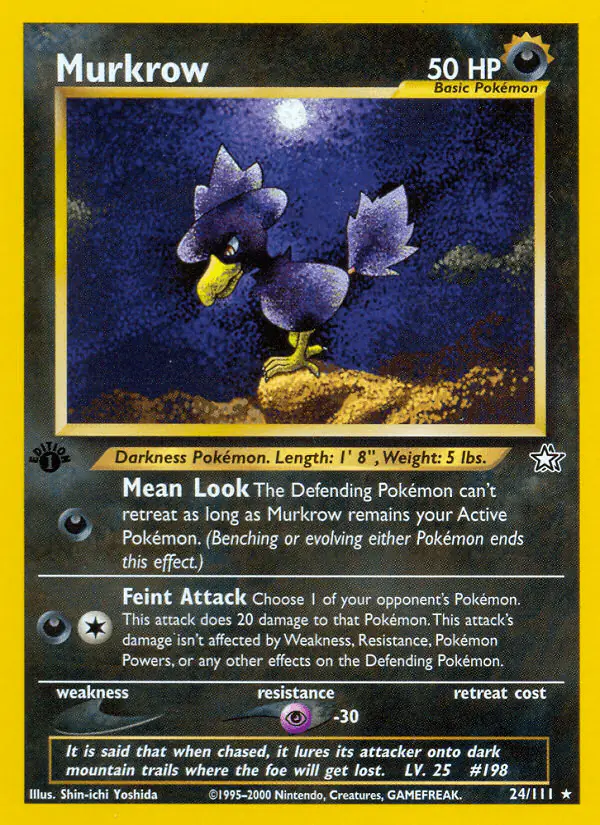 Carta Murkrow 24/111 de Neo Genesis