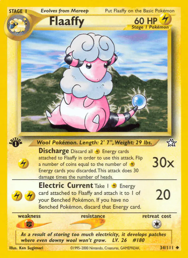 Carta Flaaffy 34/111 de Neo Genesis