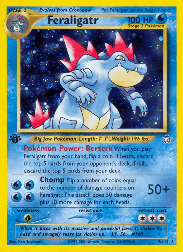 Carta Feraligatr 4/111 de Neo Genesis