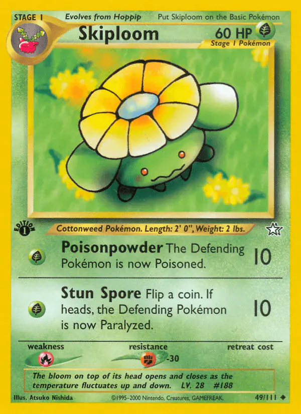 Carta Skiploom 49/111 de Neo Genesis