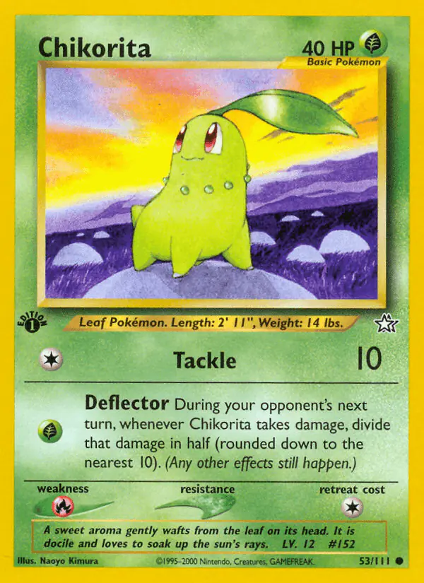 Carta Chikorita 53/111 de Neo Genesis