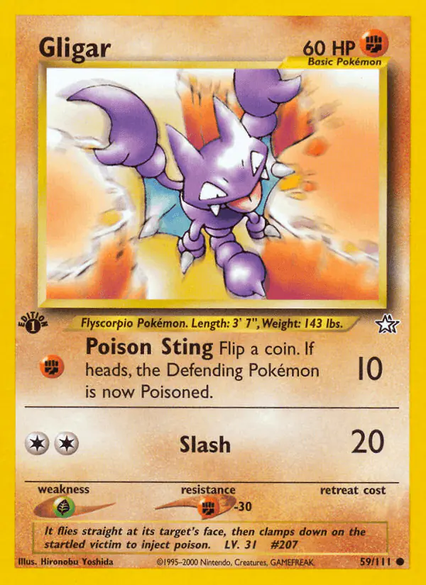 Carta Gligar 59/111 de Neo Genesis