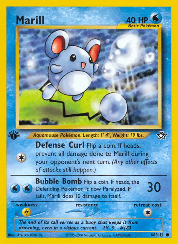Carta Marill 66/111 de Neo Genesis