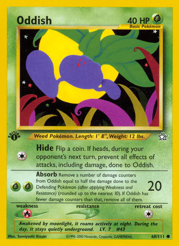 Carta Oddish 68/111 de Neo Genesis