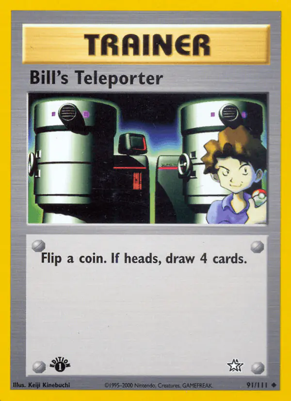 Carta Bill's Teleporter 91/111 de Neo Genesis