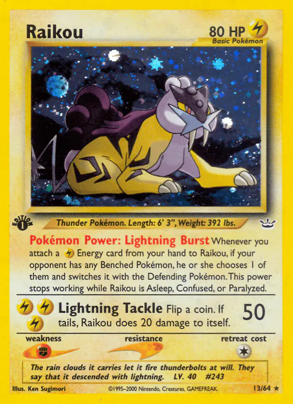 Carta Raikou 13/64 de Neo Revelation