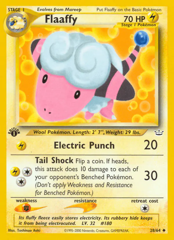Carta Flaaffy 28/64 de Neo Revelation