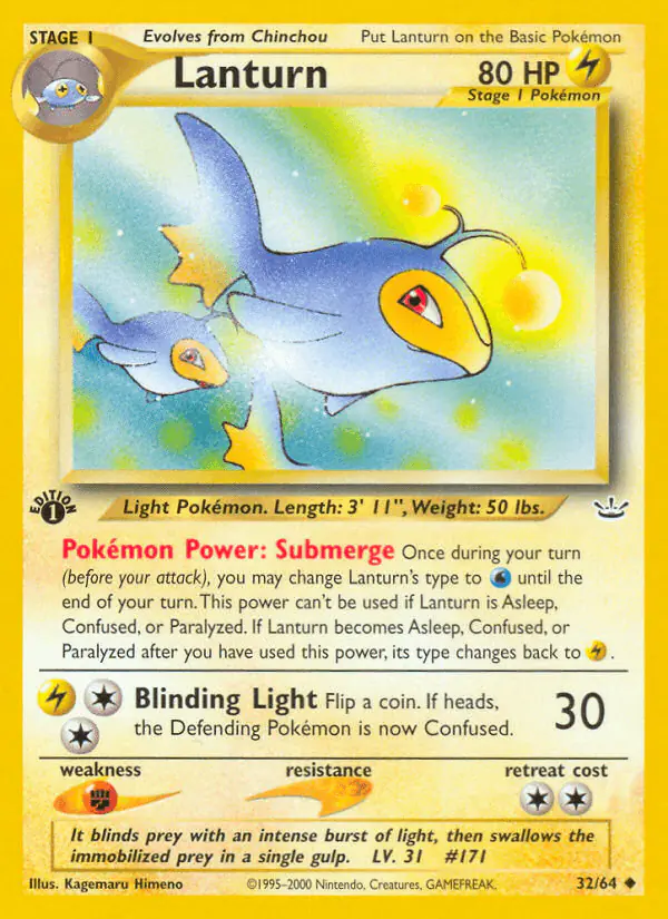 Carta Lanturn 32/64 de Neo Revelation