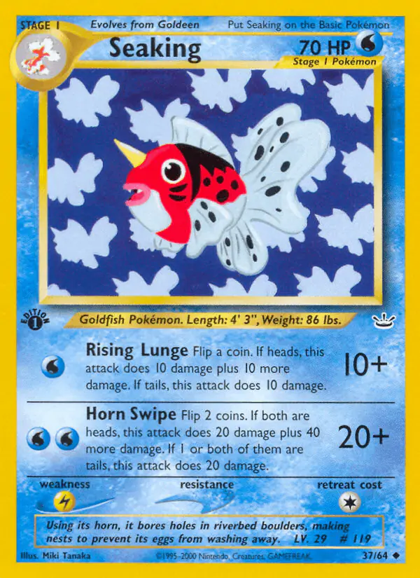Carta Seaking 37/64 de Neo Revelation