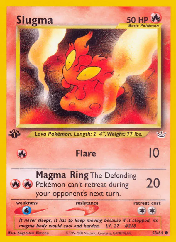 Carta Slugma 53/64 de Neo Revelation