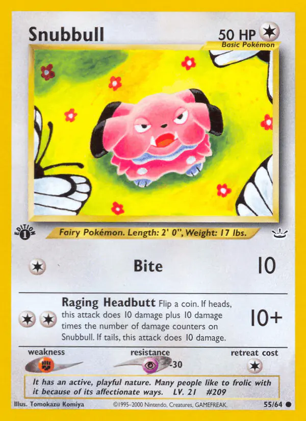 Carta Snubbull 55/64 de Neo Revelation