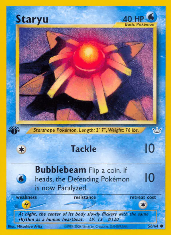 Carta Staryu 56/64 de Neo Revelation