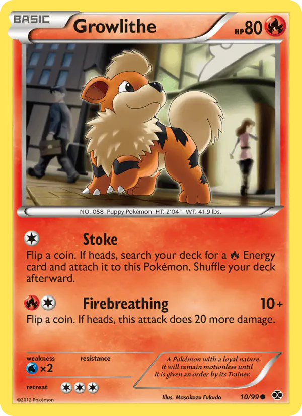 Carta Growlithe 10/99 de Next Destinies