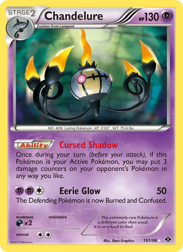Carta Chandelure 101/99 de Next Destinies