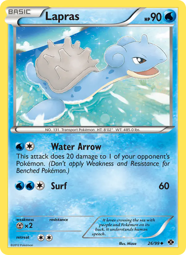 Carta Lapras 26/99 de Next Destinies