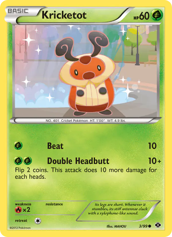 Carta Kricketot 3/99 de Next Destinies