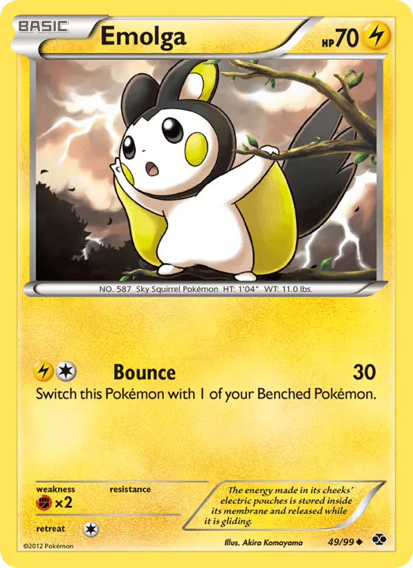 Carta Emolga 49/99 de Next Destinies