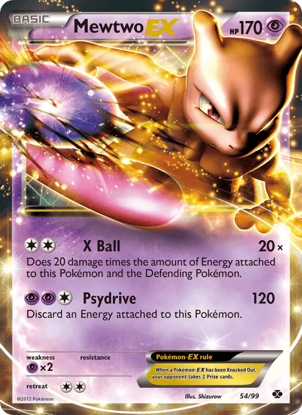 Carta Mewtwo-EX 54/99 de Next Destinies