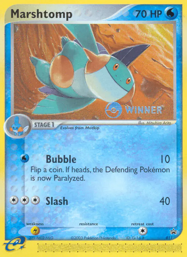 Carta Marshtomp #11 de Nintendo Black Star Promos