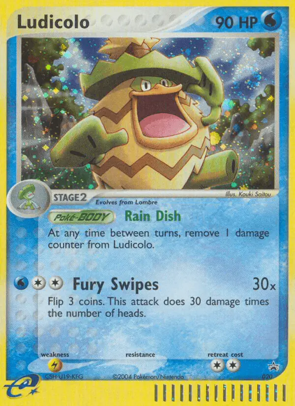 Carta Ludicolo #20 de Nintendo Black Star Promos