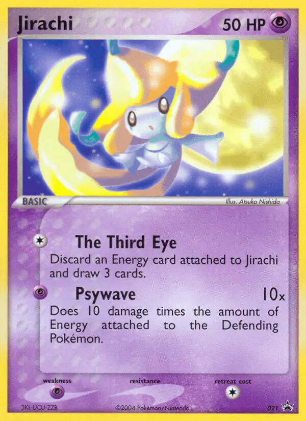 Carta Jirachi #21 de Nintendo Black Star Promos