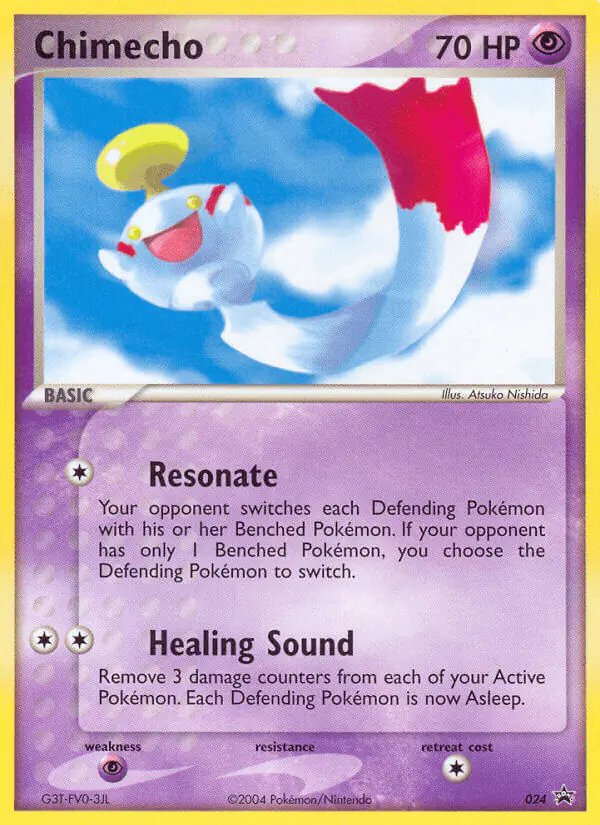 Carta Chimecho #24 de Nintendo Black Star Promos