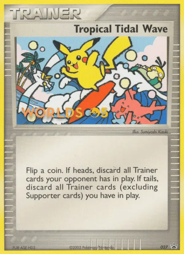 Carta Tropical Tidal Wave #27 de Nintendo Black Star Promos