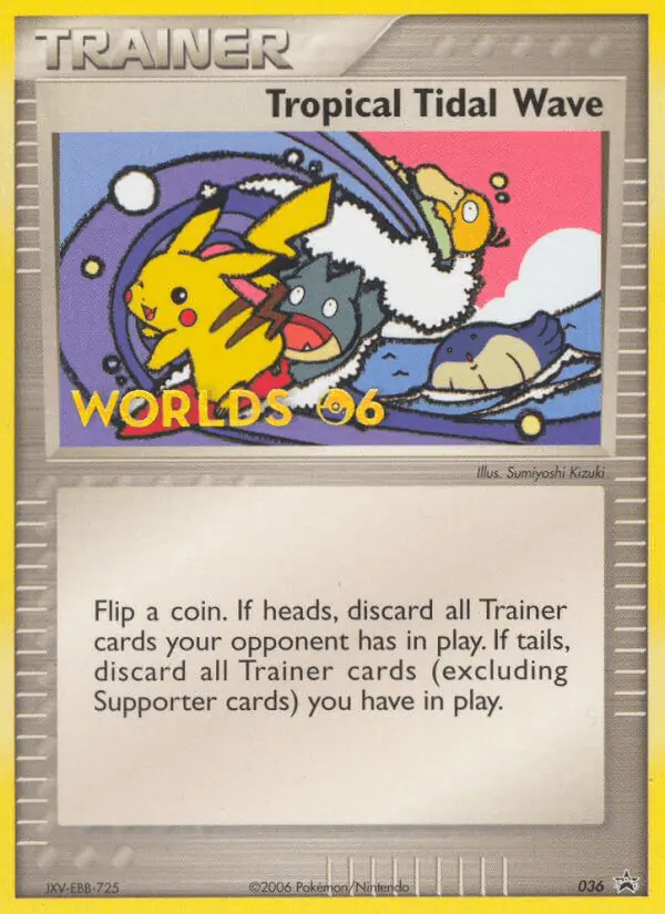 Carta Tropical Tidal Wave #36 de Nintendo Black Star Promos