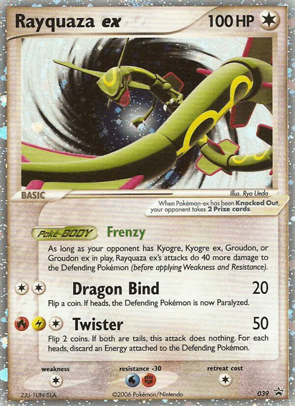 Carta Rayquaza ex #39 de Nintendo Black Star Promos