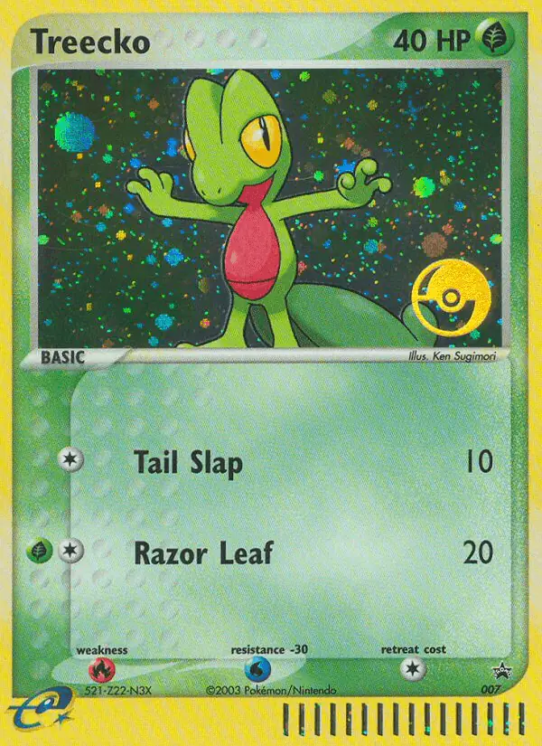 Carta Treecko #7 de Nintendo Black Star Promos