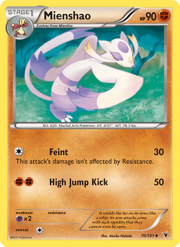Carta Mienshao 70/101 de Noble Victories