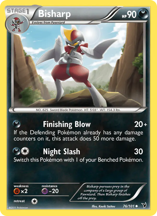 Carta Bisharp 76/101 de Noble Victories