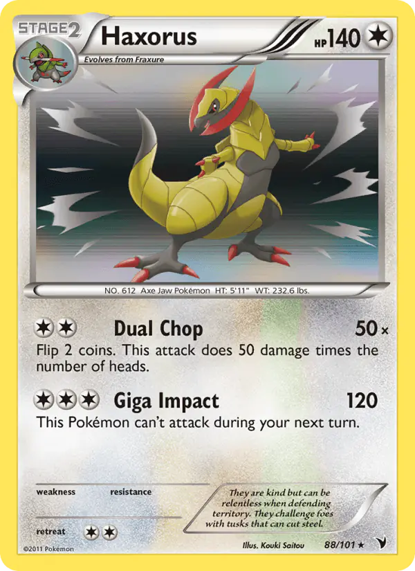 Carta Haxorus 88/101 de Noble Victories