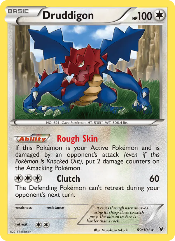 Carta Druddigon 89/101 de Noble Victories